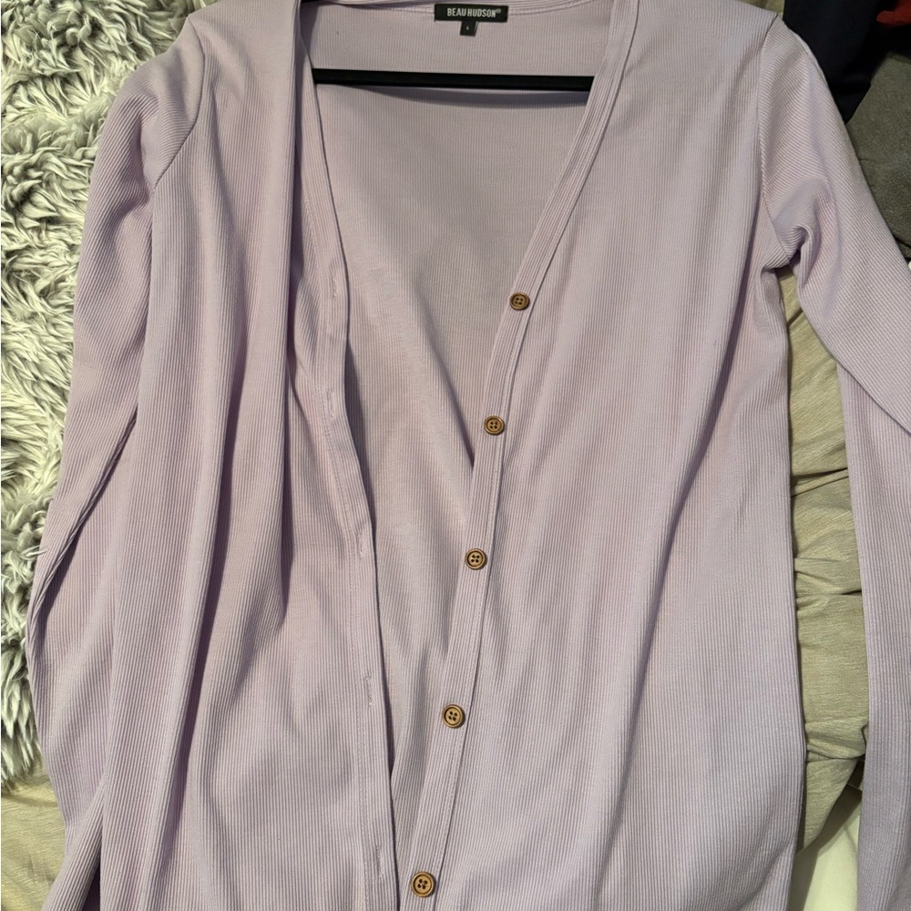 Beau Hudson Light Purple Cardigan